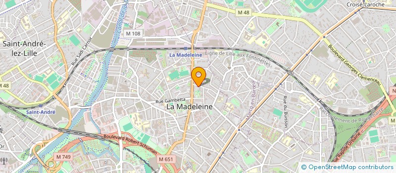 localisation de l'entreprise LA FARANDOLE à LA MADELEINE