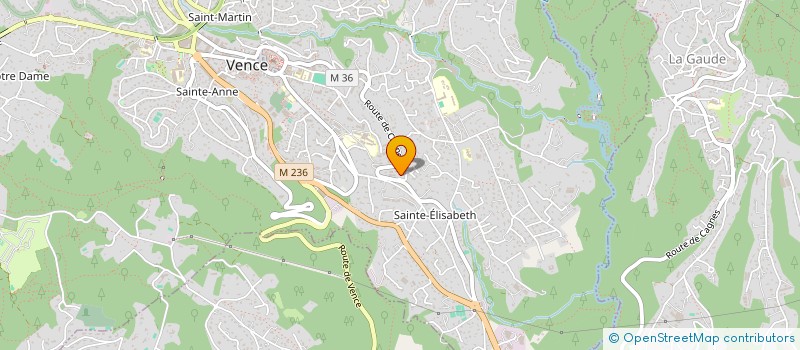 localisation de l'entreprise LA FARANDOLE  VENCE