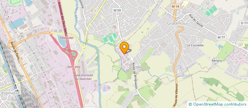 localisation de l'entreprise LA FARANDOLE  GRATENTOUR