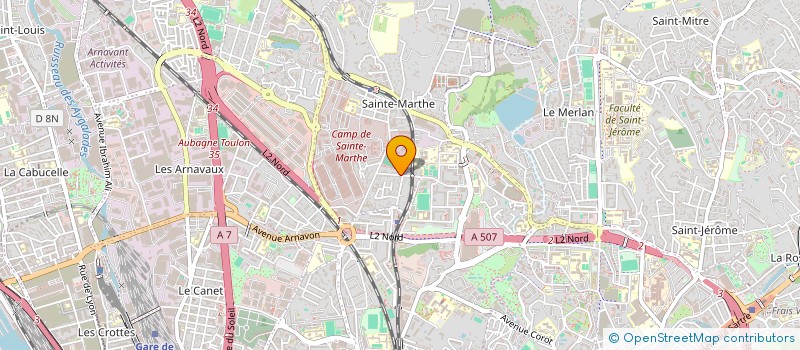 localisation de l'entreprise LA FARANDOLE DES P TITS BOUTS  MARSEILLE