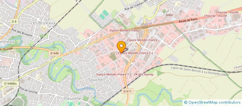 localisation de l'entreprise LA FARANDOLE DES PAINS à NIORT