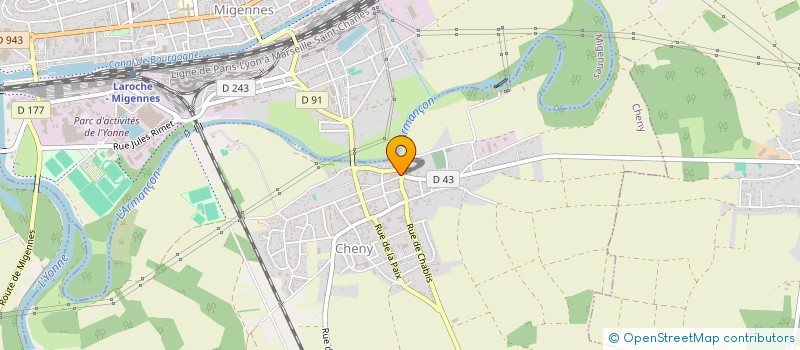 localisation de l'entreprise LA FARANDOLE DES PAINS à CHENY