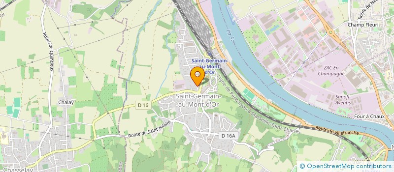 localisation de l'entreprise LA FARANDOLE LES TOUTS PETITS  SAINT-GERMAIN-AU-MONT-D'OR