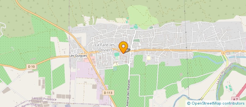 localisation de l'entreprise LA FARE'BRIK  LA FARE-LES-OLIVIERS