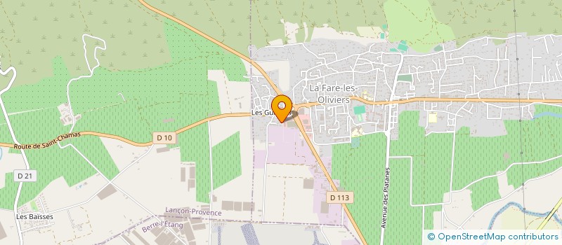 localisation de l'entreprise LA FARENQUE  LA FARE-LES-OLIVIERS