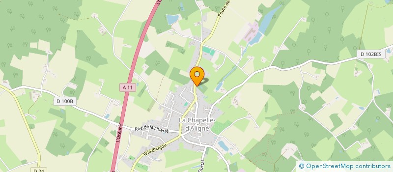 localisation de l'entreprise LA FARFOLIERE  SABLE SUR SARTHE