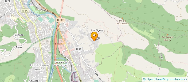 localisation de l'entreprise LA FARGE à FOIX