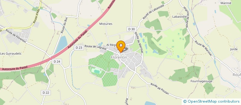 localisation de l'entreprise LA FARGUE  CESTAYROLS