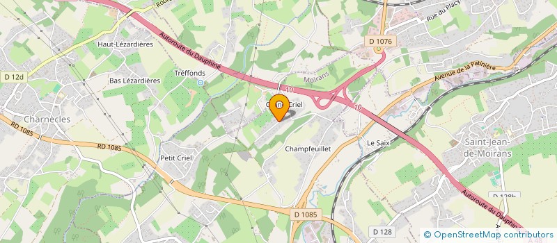 localisation de l'entreprise LA FARIGOULE  MOIRANS