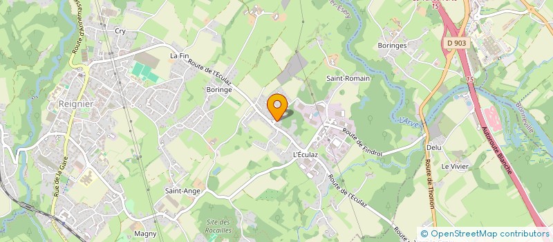 localisation de l'entreprise LA FARIGOULE  REIGNIER-ESERY