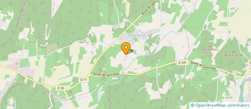 localisation de l'entreprise LA FARIGOULE  SOLERIEUX