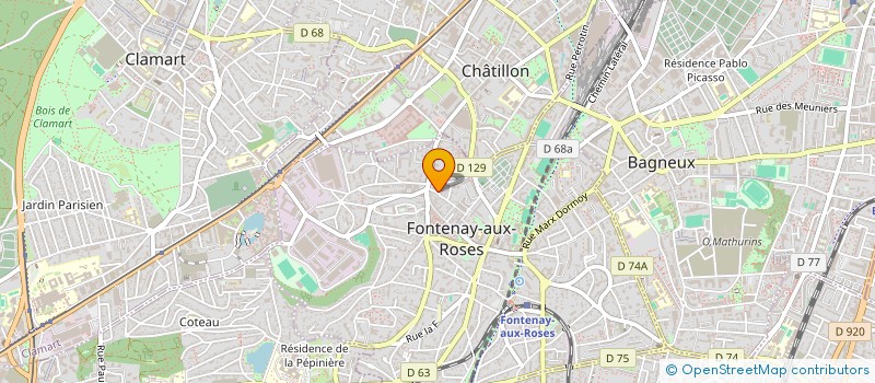 localisation de l'entreprise LA FARIGOULE à FONTENAY-AUX-ROSES