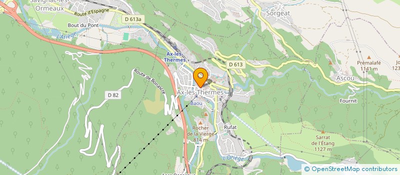 localisation de l'entreprise LA FARIO DE HAUTE ARIEGE à AX-LES-THERMES