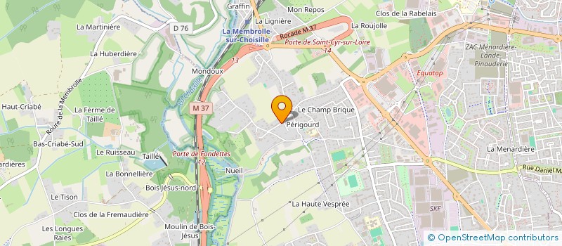 localisation de l'entreprise LA FAS à SAINT-CYR-SUR-LOIRE