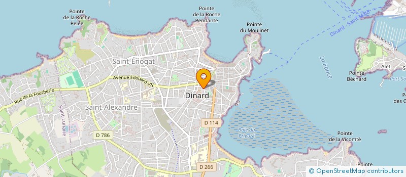 localisation de l'entreprise LA FATTORIA à DINARD