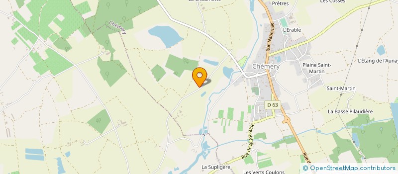 localisation de l'entreprise LA FAUBONNIERE à CHEMERY