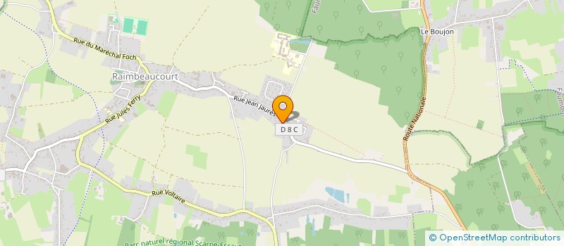 localisation de l'entreprise LA FAUCILLE  RAIMBEAUCOURT