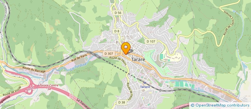 localisation de l'entreprise LA FAUCILLE ET LE POIREAU  TARARE