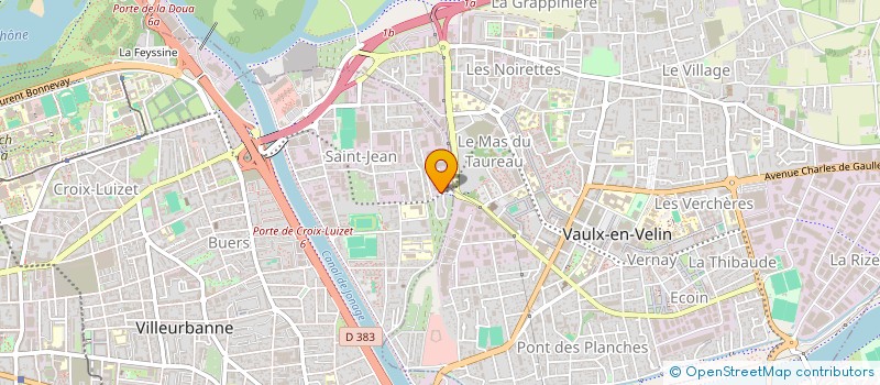 localisation de l'entreprise LA FAUCONNIERE  VILLEURBANNE