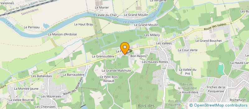 localisation de l'entreprise LA FAULX  BALLAN-MIRE