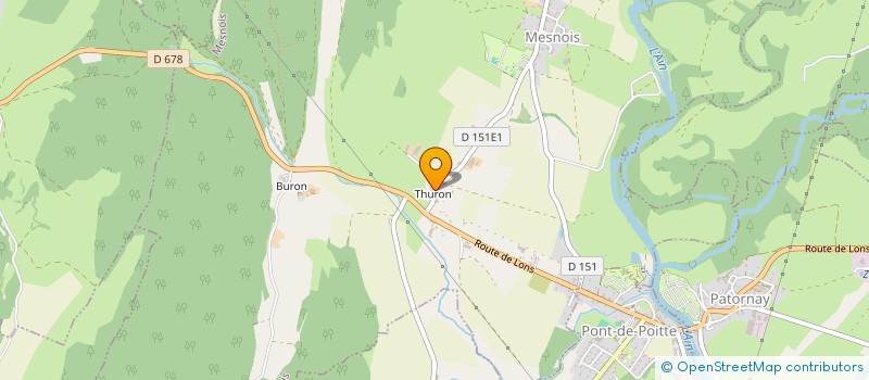 localisation de l'entreprise LA FAURIE  MESNOIS