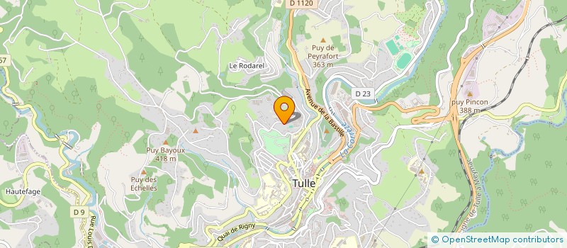 localisation de l'entreprise LA FAUTE à TULLE