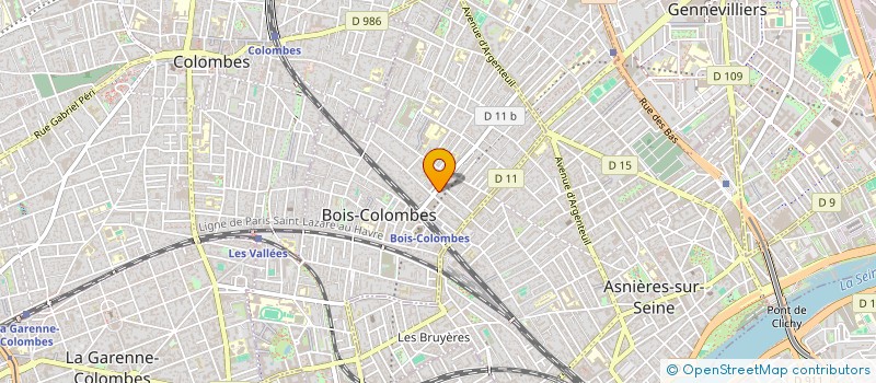 localisation de l'entreprise LA FAUVE ATTITUDE à BOIS-COLOMBES