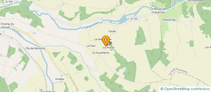 localisation de l'entreprise LA FAUVELIERE à LE GRAND-PRESSIGNY