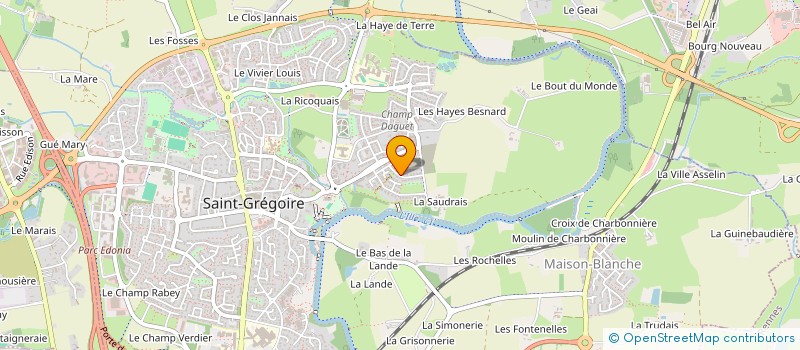 localisation de l'entreprise LA FAUVELIERE GRAND QUARTIER à SAINT-GREGOIRE