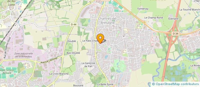localisation de l'entreprise LA FAUVELIERE RENNES à CHARTRES-DE-BRETAGNE