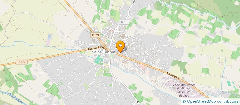 localisation de l'entreprise LA FAUVETTE  SAINT-CANNAT