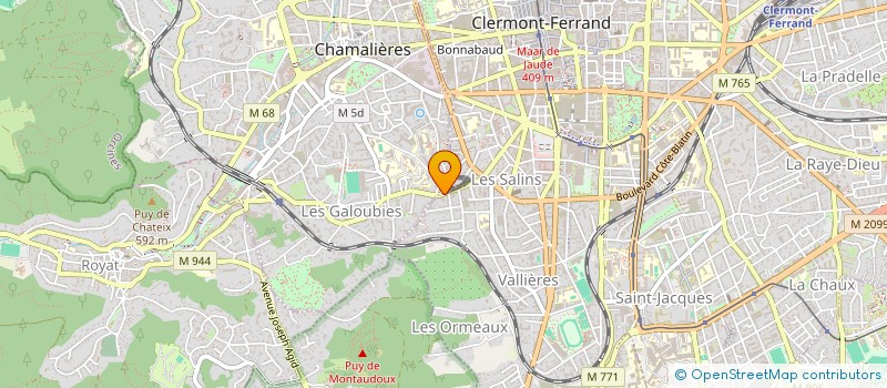 localisation de l'entreprise LA FAUVETTE  CLERMONT-FERRAND