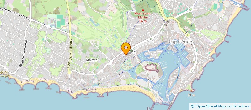 localisation de l'entreprise LA FAUVETTE DES JARDINS DU CAP  AGDE