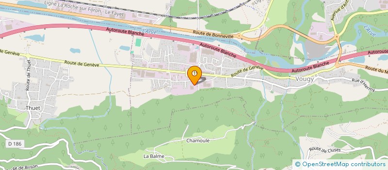 localisation de l'entreprise LA FAVELA  VOUGY