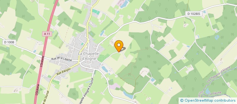 localisation de l'entreprise LA FAVERIE à PRECIGNE