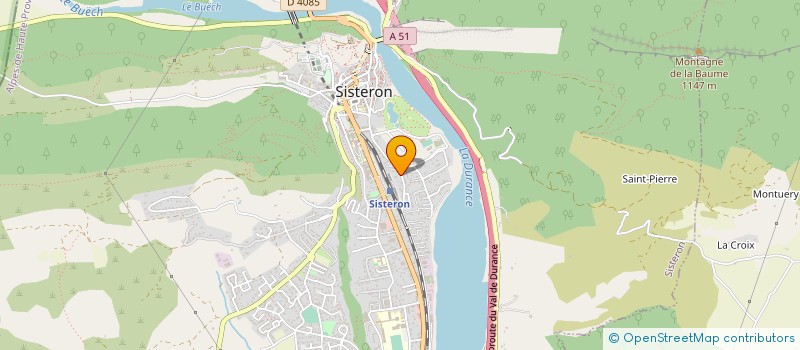 localisation de l'entreprise LA FAVERIE  SISTERON