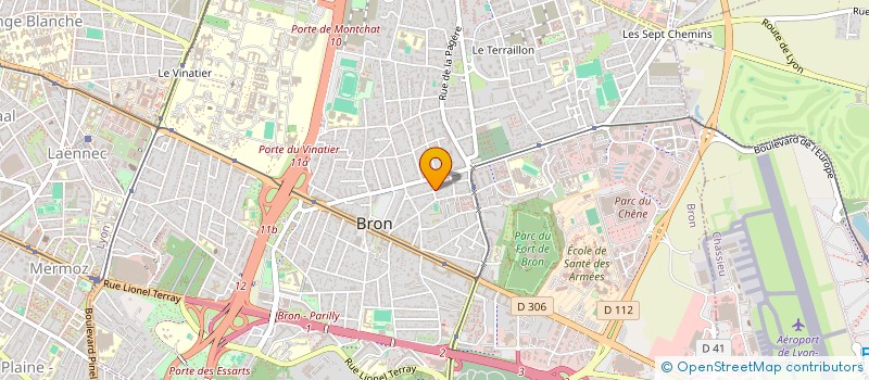 localisation de l'entreprise LA FAVIERE 22  BRON