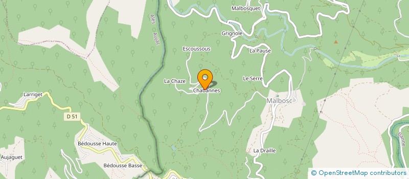 localisation de l'entreprise LA FAVORITA PRODUCTIONS  MALBOSC