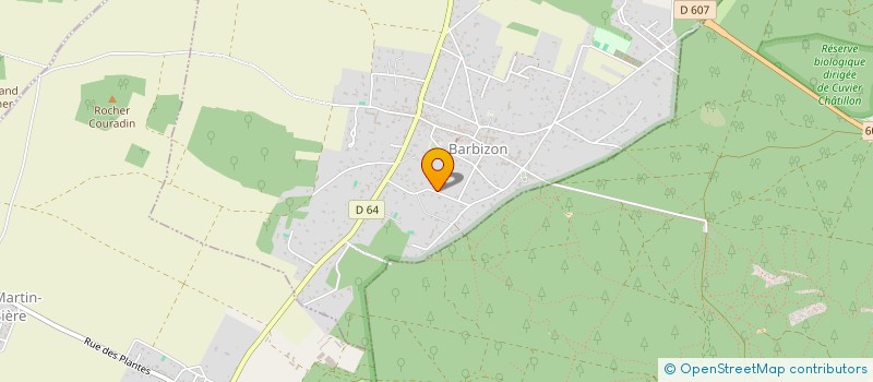 localisation de l'entreprise LA FAVORITE  BARBIZON