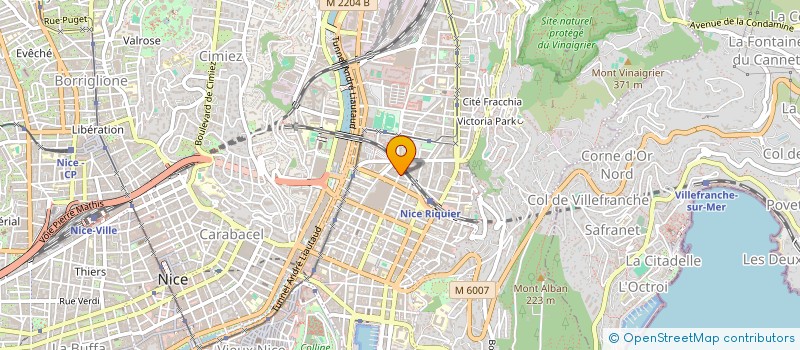 localisation de l'entreprise LA FAVORITE  NICE