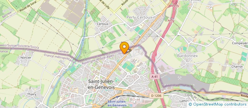 localisation de l'entreprise LA FAVORITE  SAINT-JULIEN-EN-GENEVOIS