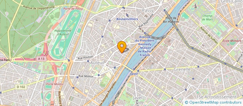 localisation de l'entreprise LA FAVORITE DESIGN  PARIS 16