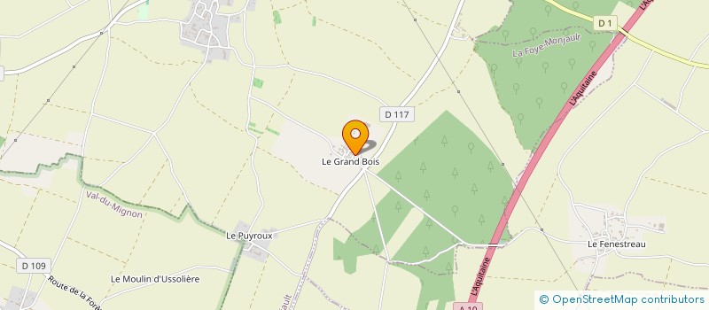 localisation de l'entreprise LA FAYAISE  LA FOYE-MONJAULT