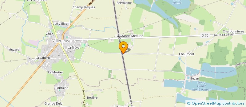 localisation de l'entreprise LA FAYARDISE  VILLENEUVE