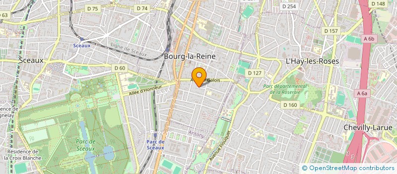 localisation de l'entreprise LA FAYETTE 16 à BOURG-LA-REINE