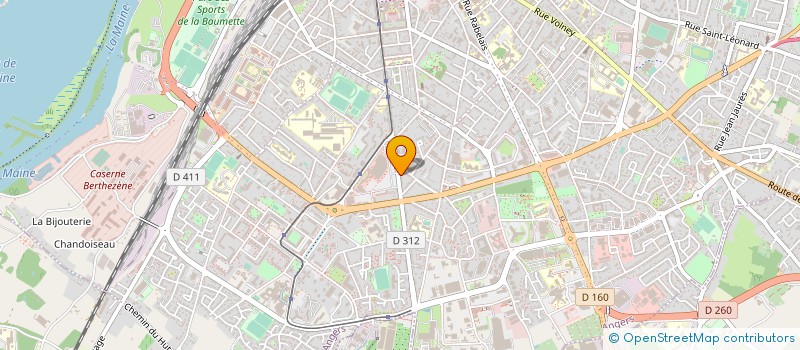 localisation de l'entreprise LA FAYETTE à ANGERS