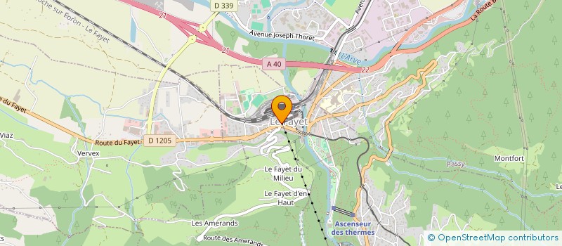 localisation de l'entreprise LA FAYETTE à SAINT-GERVAIS-LES-BAINS