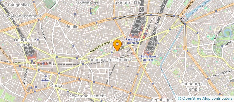 localisation de l'entreprise LA FAYETTE JOUFFROY  PARIS