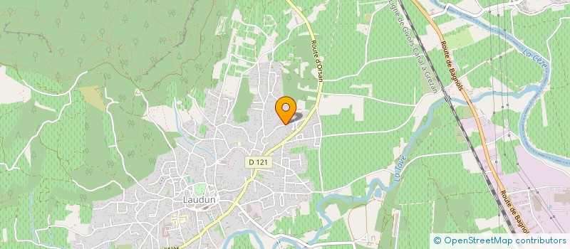 localisation de l'entreprise LA FB'S  LAUDUN-L'ARDOISE