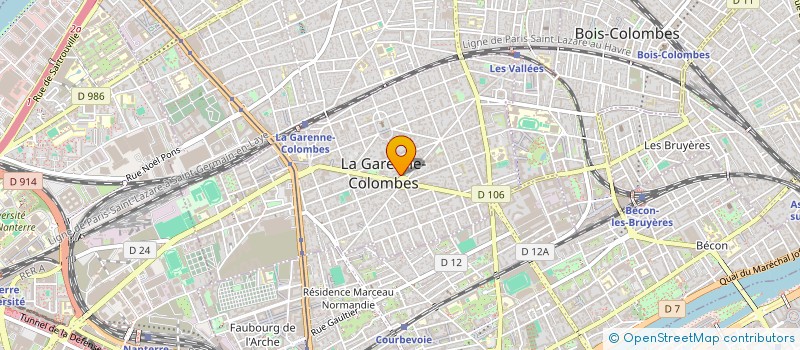 localisation de l'entreprise LA FEC à LA GARENNE-COLOMBES